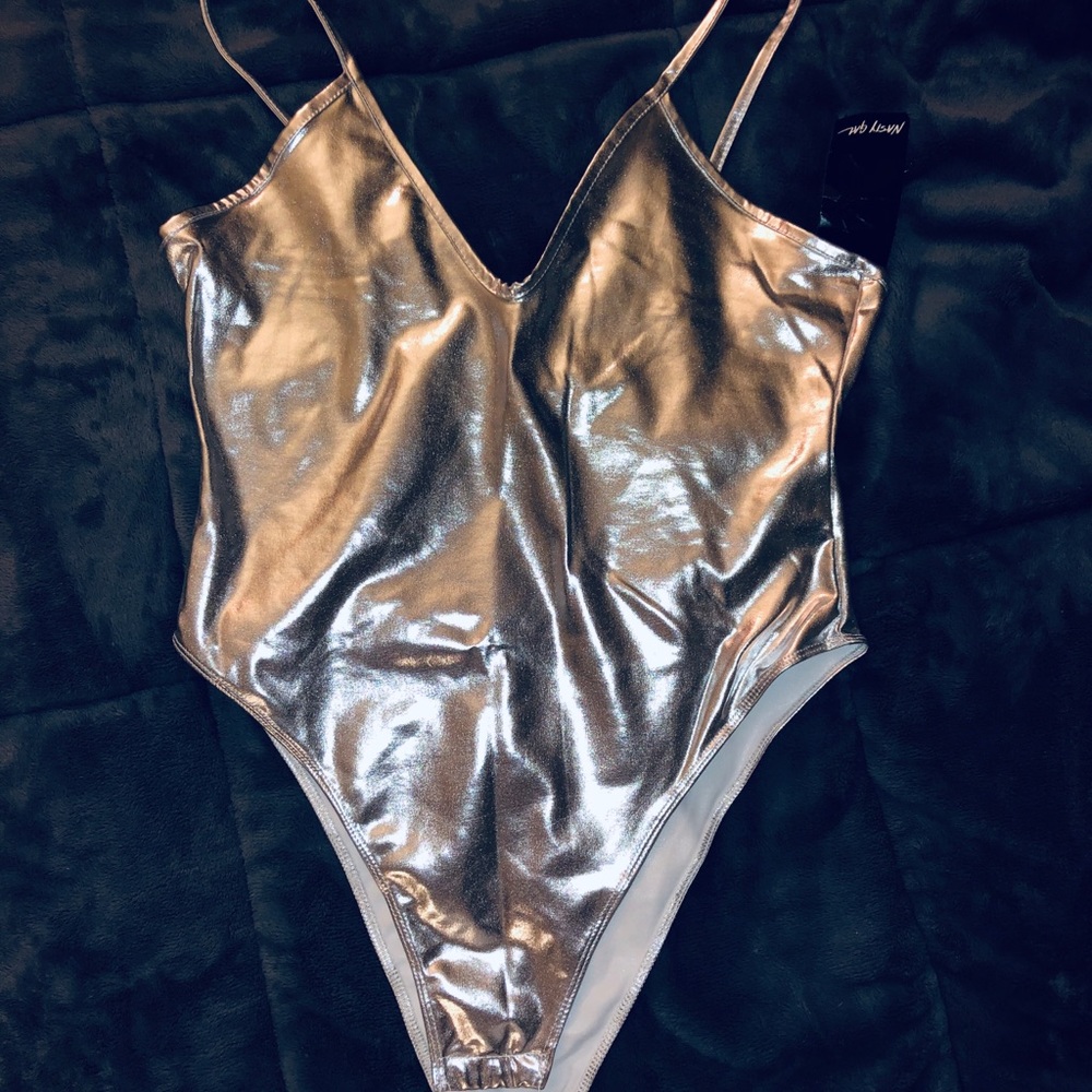 metallic bodysuit